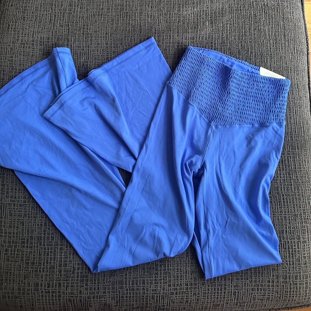 Blue flare Leggings